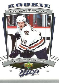 #311 Patrick Thoresen - Edmonton Oilers - 2006-07 Upper Deck MVP Hockey