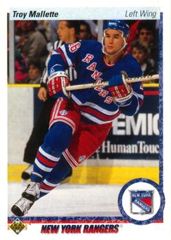 #11 Troy Mallette - New York Rangers - 1990-91 Upper Deck Hockey