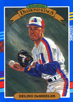 #11 Delino DeShields - Montreal Expos - 1991 Donruss Baseball