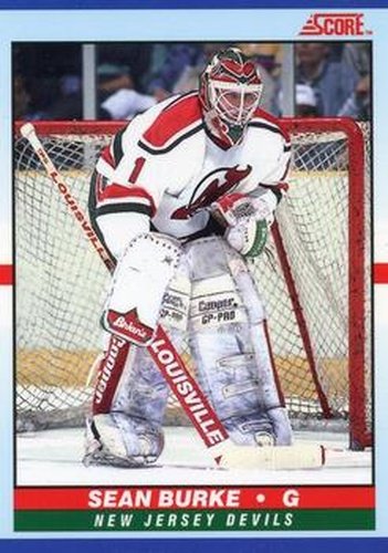 #11 Sean Burke - New Jersey Devils - 1990-91 Score Young Superstars Hockey