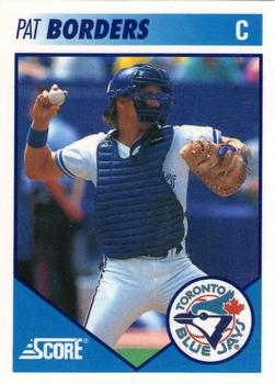 #11 Pat Borders - Toronto Blue Jays - 1991 Score Toronto Blue Jays Baseball