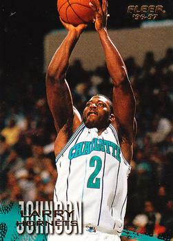 #11 Larry Johnson - Charlotte Hornets - 1996-97 Fleer Basketball