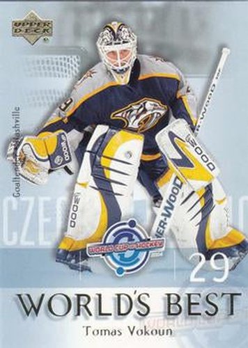 #WB11 Tomas Vokoun - Nashville Predators - 2004-05 Upper Deck Hockey - World's Best