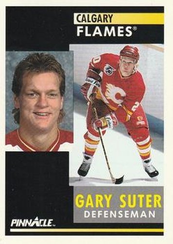 #11 Gary Suter - Calgary Flames - 1991-92 Pinnacle Hockey