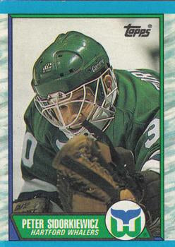 #11 Peter Sidorkiewicz - Hartford Whalers - 1989-90 Topps Hockey