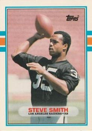 #11T Steve Smith - Los Angeles Raiders - 1989 Topps Traded Football