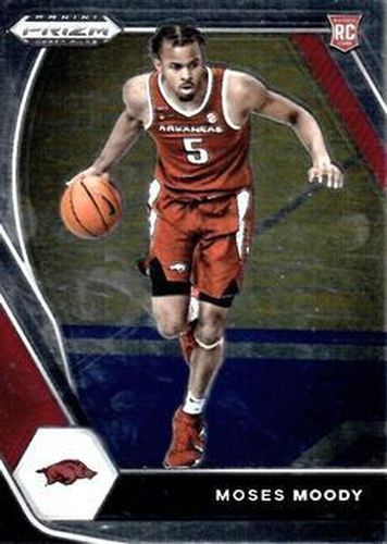 #11b Moses Moody - Arkansas Razorbacks - 2021 Panini Prizm Collegiate Draft Picks Basketball