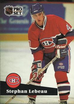 #120 Stephan Lebeau - 1991-92 Pro Set Hockey