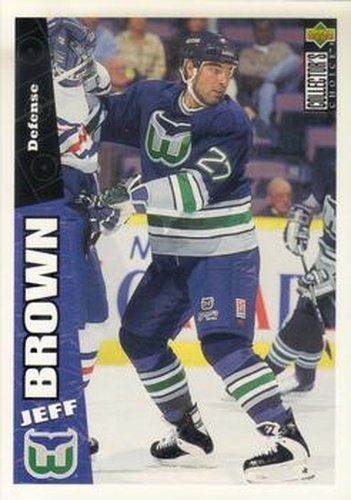 #120 Jeff Brown - Hartford Whalers - 1996-97 Collector's Choice Hockey