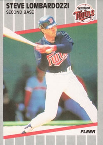 #120 Steve Lombardozzi - Minnesota Twins - 1989 Fleer Baseball