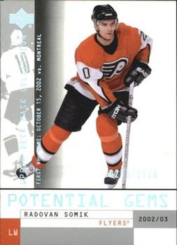 #120 Radovan Somik - Philadelphia Flyers - 2002-03 Upper Deck Mask Collection Hockey