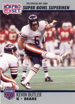 #120 Kevin Butler - Chicago Bears - 1990-91 Pro Set Super Bowl XXV Silver Anniversary Football