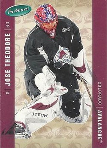 #120 Jose Theodore - Colorado Avalanche - 2005-06 Parkhurst Hockey