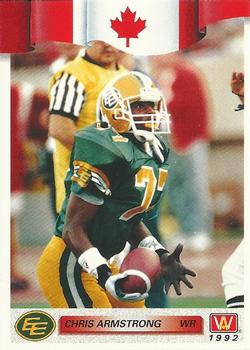 #120 Chris Armstrong - Edmonton Eskimos - 1992 All World CFL Football
