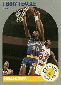 #120 Terry Teagle - Golden State Warriors - 1990-91 Hoops Basketball