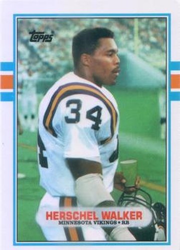 #120T Herschel Walker - Minnesota Vikings - 1989 Topps Traded Football