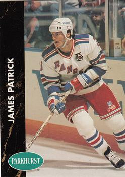 #120 James Patrick - New York Rangers - 1991-92 Parkhurst Hockey
