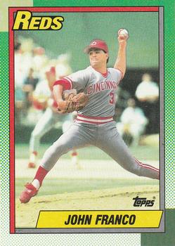 #120 John Franco - Cincinnati Reds - 1990 Topps Baseball