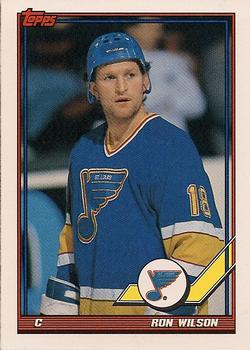 #120 Ron Wilson - St. Louis Blues - 1991-92 Topps Hockey