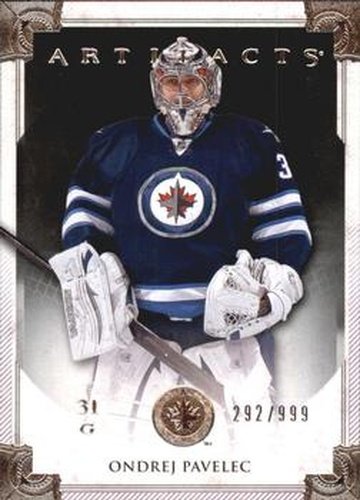 #120 Ondrej Pavelec - Winnipeg Jets - 2013-14 Upper Deck Artifacts Hockey