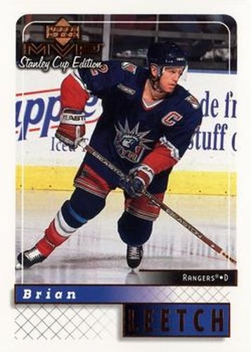 #120 Brian Leetch - New York Rangers - 1999-00 Upper Deck MVP Stanley Cup Edition Hockey