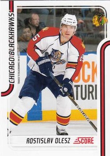 #120 Rostislav Olesz - Chicago Blackhawks - 2011-12 Score Hockey