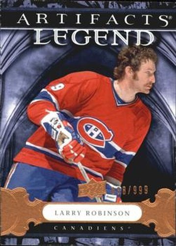 #120 Larry Robinson - Montreal Canadiens - 2009-10 Upper Deck Artifacts Hockey