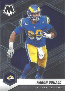 #120 Aaron Donald - Los Angeles Rams - 2021 Panini Mosaic Football