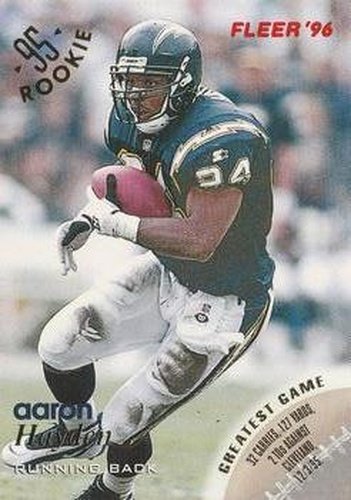 #120 Aaron Hayden - San Diego Chargers - 1996 Fleer Football