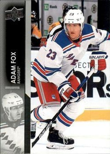 #120 Adam Fox - New York Rangers - 2021-22 Upper Deck Hockey