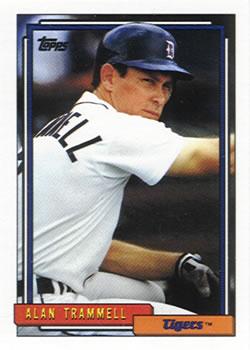 #120 Alan Trammell - Detroit Tigers - 1992 Topps Baseball