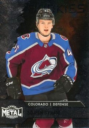 #120 Bowen Byram - Colorado Avalanche - 2020-21 Skybox Metal Universe Hockey