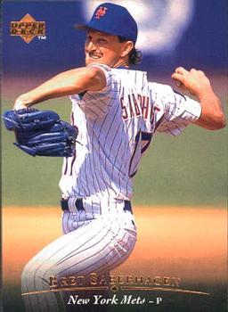 #120 Bret Saberhagen - New York Mets - 1995 Upper Deck Baseball