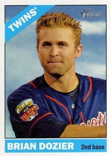 #120 Brian Dozier - Minnesota Twins - 2015 Topps Heritage Baseball