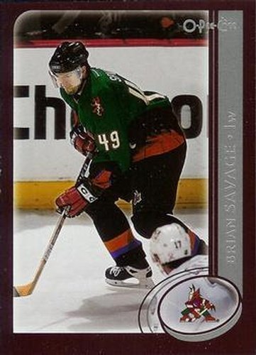#120 Brian Savage - Phoenix Coyotes - 2002-03 O-Pee-Chee Hockey