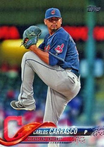 #120 Carlos Carrasco - Cleveland Indians - 2018 Topps Baseball