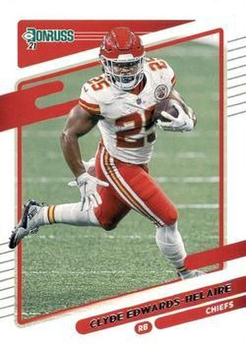 #120 Clyde Edwards-Helaire - Kansas City Chiefs - 2021 Donruss Football