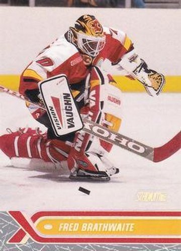 #120 Fred Brathwaite - Calgary Flames - 2000-01 Stadium Club Hockey