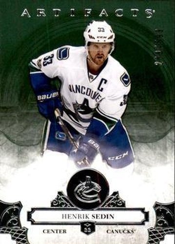#120 Henrik Sedin - Vancouver Canucks - 2017-18 Upper Deck Artifacts Hockey