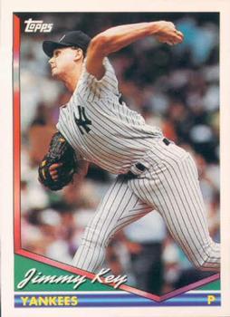 #120 Jimmy Key - New York Yankees - 1994 Topps Baseball