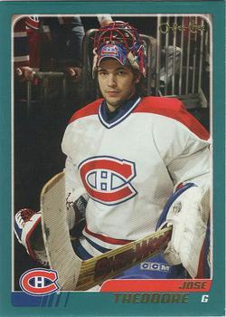 #120 Jose Theodore - Montreal Canadiens - 2003-04 O-Pee-Chee Hockey