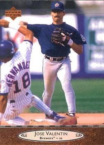#120 Jose Valentin - Milwaukee Brewers - 1996 Upper Deck Baseball
