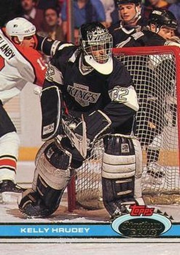 #120 Kelly Hrudey - Los Angeles Kings - 1991-92 Stadium Club Hockey