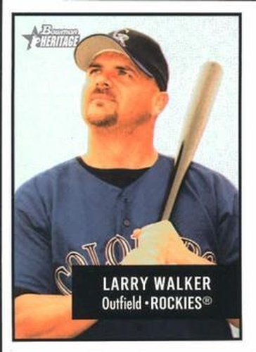 #120 Larry Walker - Colorado Rockies - 2003 Bowman Heritage Baseball