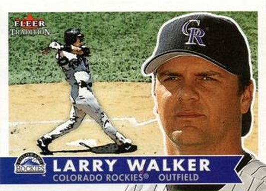 #120 Larry Walker - Colorado Rockies - 2001 Fleer Tradition Baseball