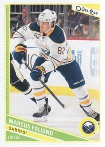 #120 Marcus Foligno - Buffalo Sabres - 2013-14 O-Pee-Chee Hockey