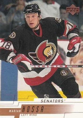#120 Marian Hossa - Ottawa Senators - 2000-01 Upper Deck Hockey