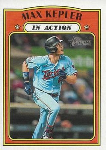#120 Max Kepler - Minnesota Twins - 2021 Topps Heritage Baseball