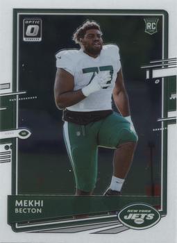 #120 Mekhi Becton - New York Jets - 2020 Donruss Optic Football