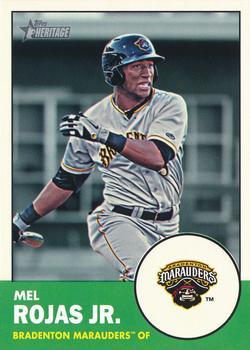 #120 Mel Rojas Jr. - Bradenton Marauders - 2012 Topps Heritage Minor League Baseball